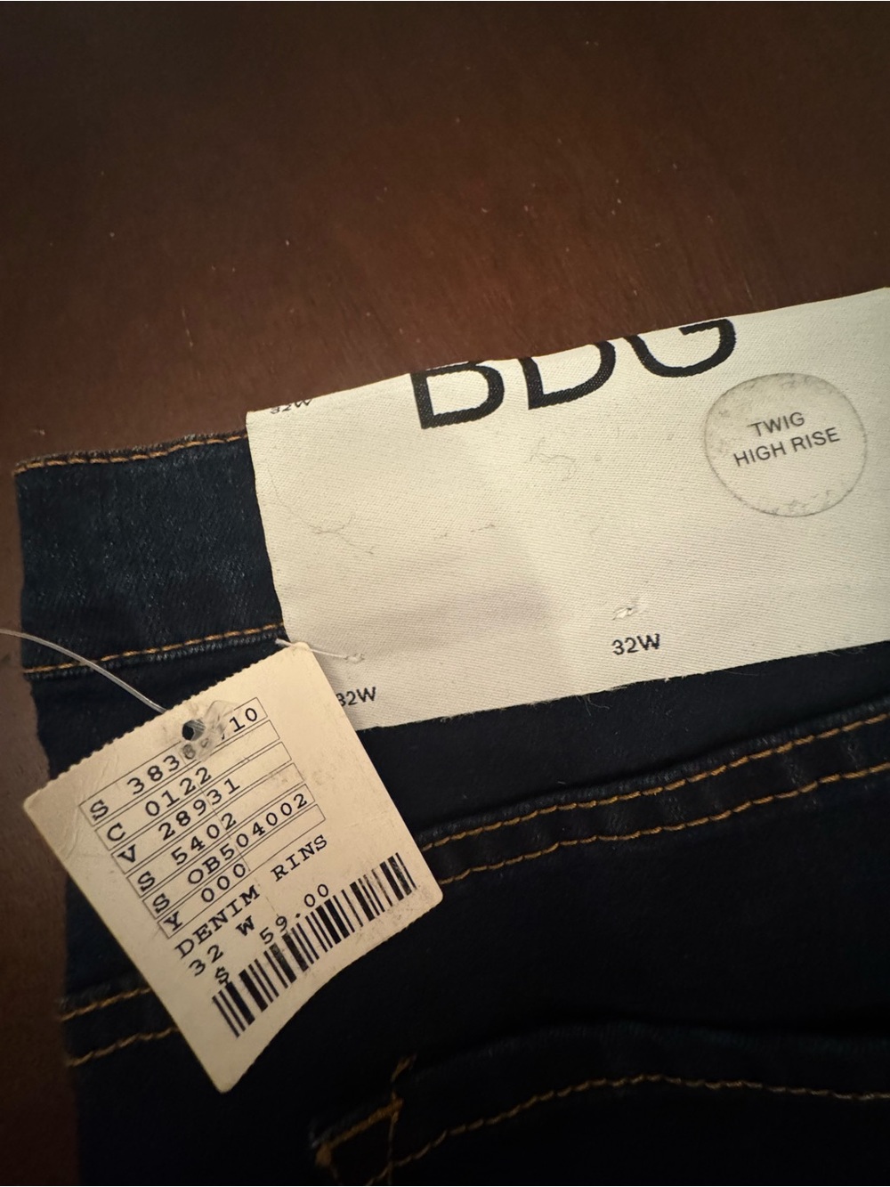 BDG Twig High-Rise Skinny Jeans in Dark Indigo